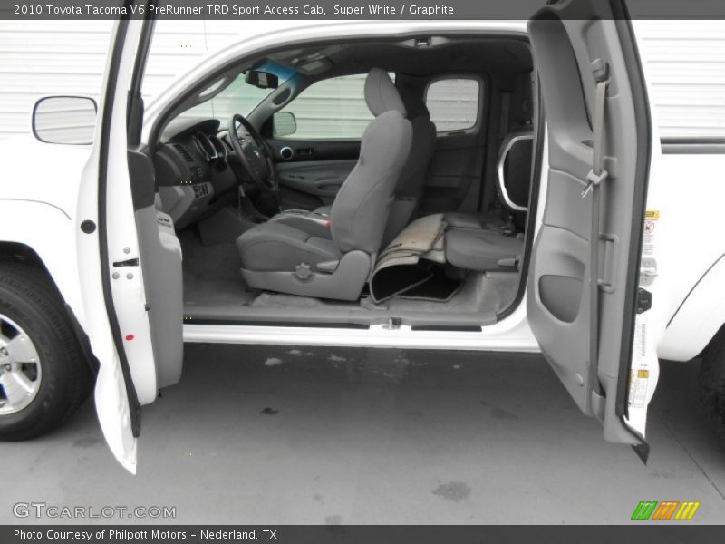Super White / Graphite 2010 Toyota Tacoma V6 PreRunner TRD Sport Access Cab