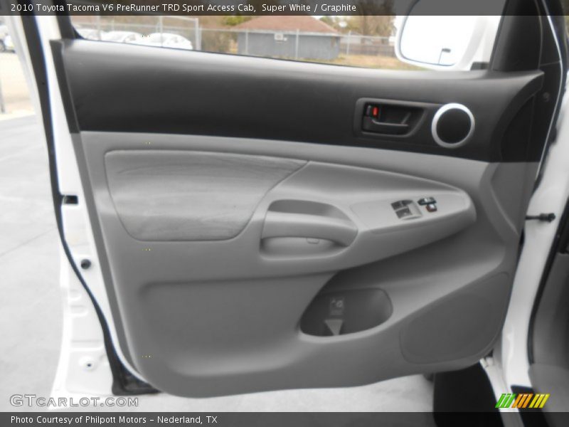 Super White / Graphite 2010 Toyota Tacoma V6 PreRunner TRD Sport Access Cab