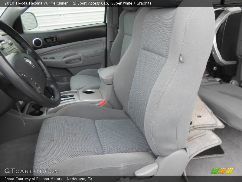Super White / Graphite 2010 Toyota Tacoma V6 PreRunner TRD Sport Access Cab