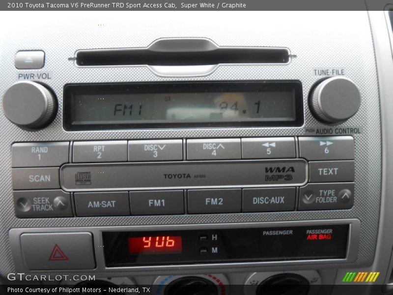 Super White / Graphite 2010 Toyota Tacoma V6 PreRunner TRD Sport Access Cab