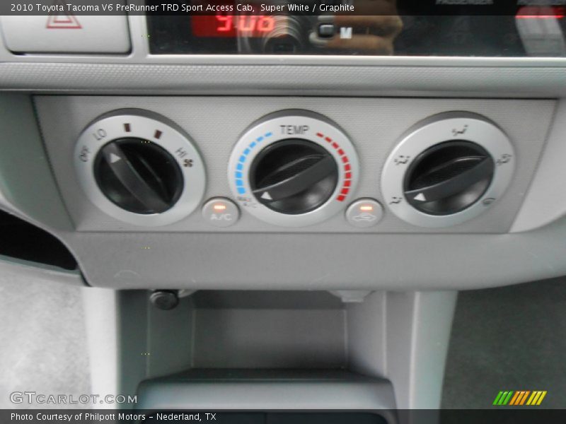 Super White / Graphite 2010 Toyota Tacoma V6 PreRunner TRD Sport Access Cab