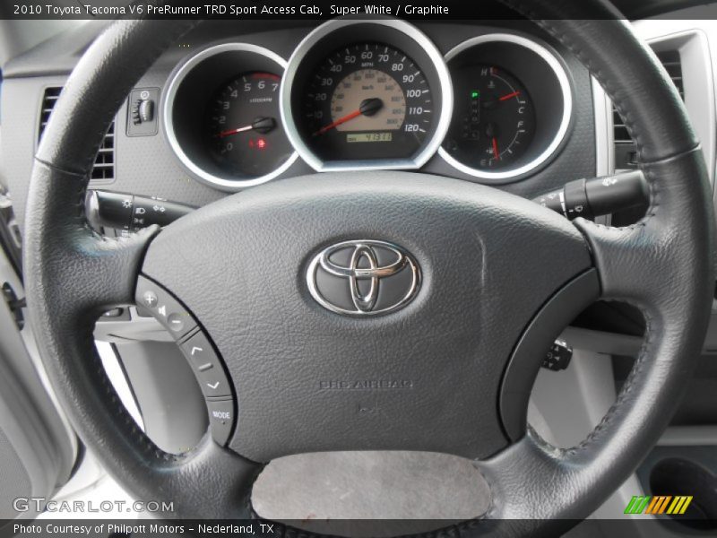Super White / Graphite 2010 Toyota Tacoma V6 PreRunner TRD Sport Access Cab