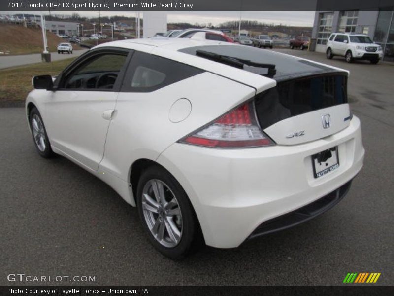 Premium White Pearl / Gray 2012 Honda CR-Z EX Sport Hybrid
