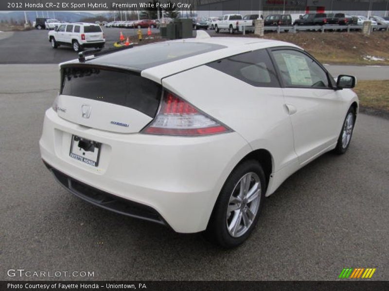 Premium White Pearl / Gray 2012 Honda CR-Z EX Sport Hybrid