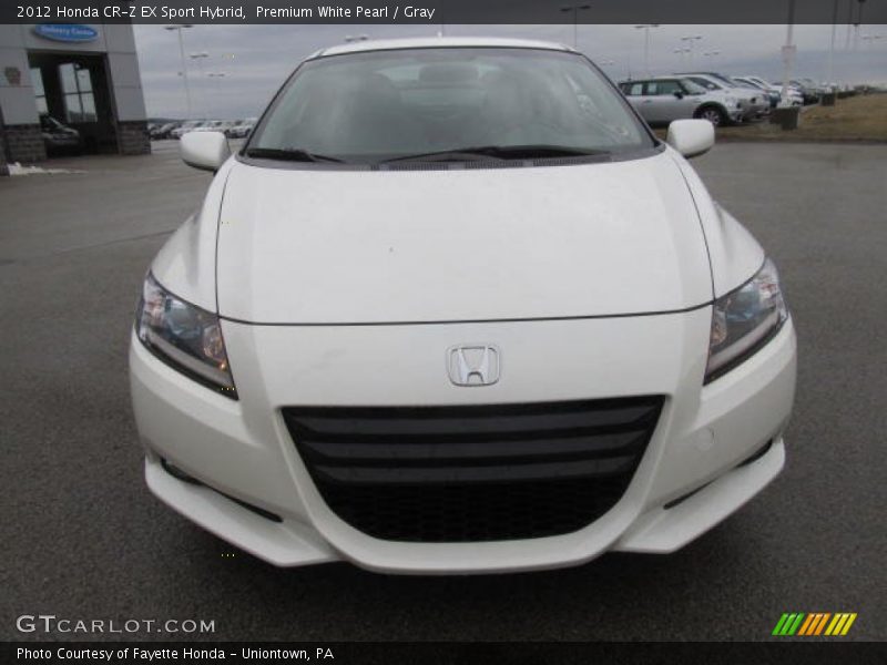 Premium White Pearl / Gray 2012 Honda CR-Z EX Sport Hybrid
