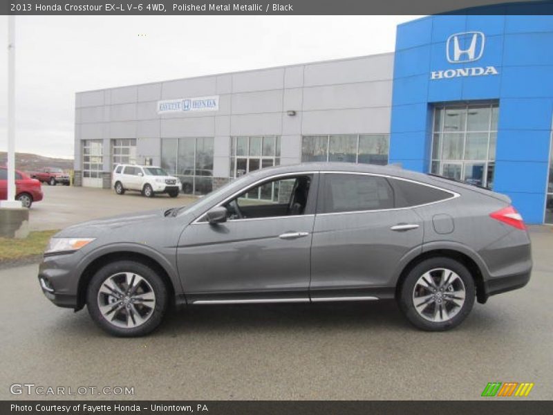 Polished Metal Metallic / Black 2013 Honda Crosstour EX-L V-6 4WD