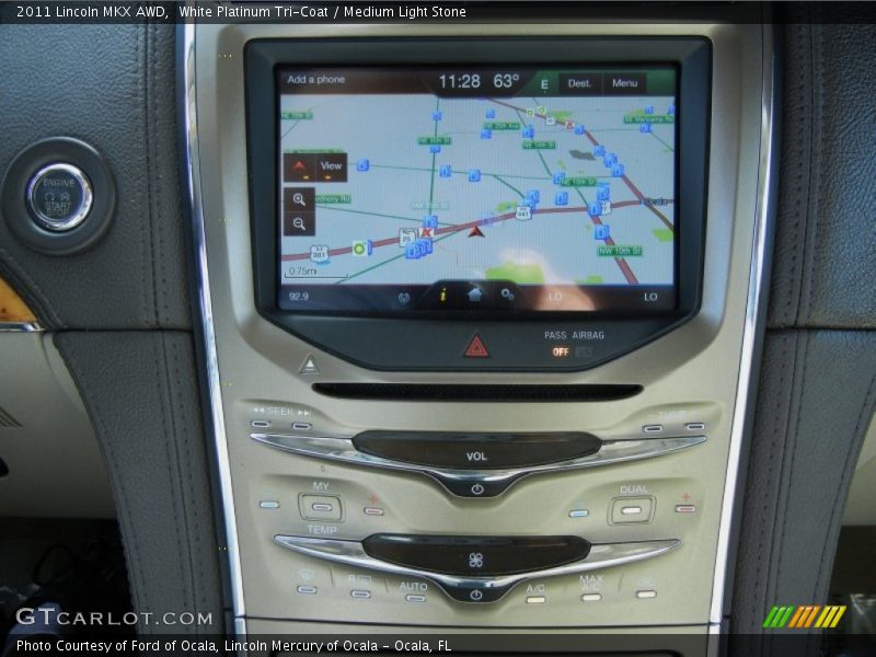Navigation of 2011 MKX AWD