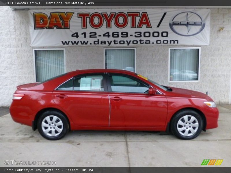 Barcelona Red Metallic / Ash 2011 Toyota Camry LE