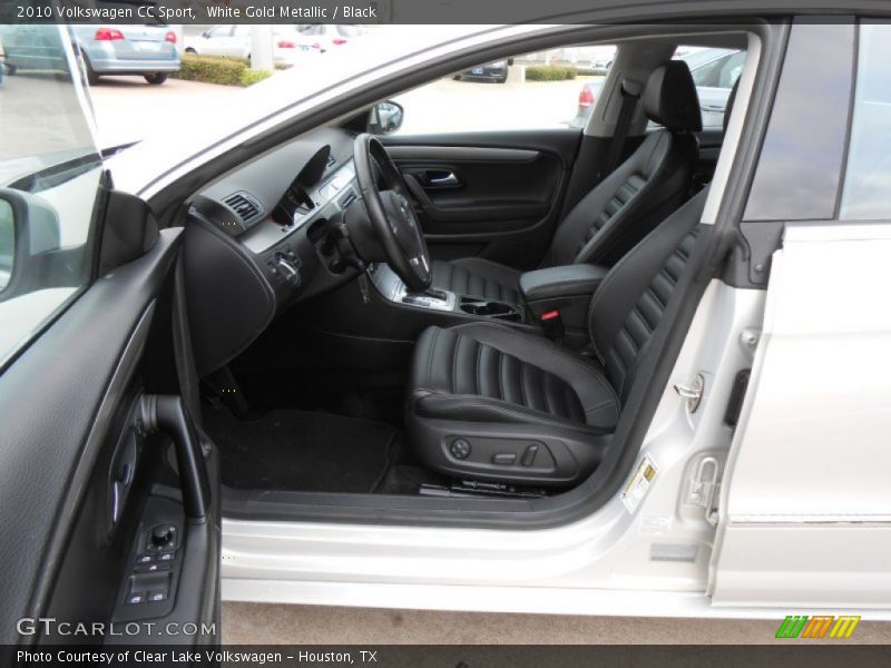 White Gold Metallic / Black 2010 Volkswagen CC Sport