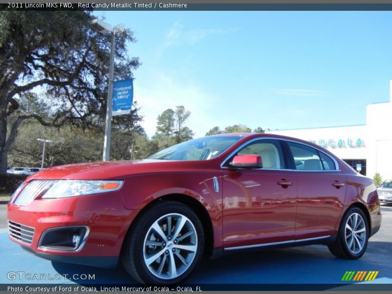 Red Candy Metallic Tinted / Cashmere 2011 Lincoln MKS FWD