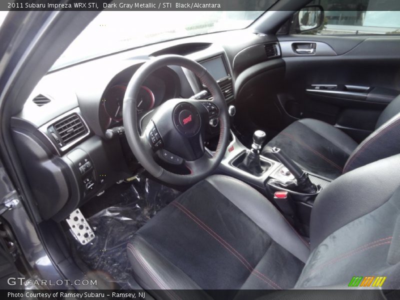 Dark Gray Metallic / STI  Black/Alcantara 2011 Subaru Impreza WRX STi