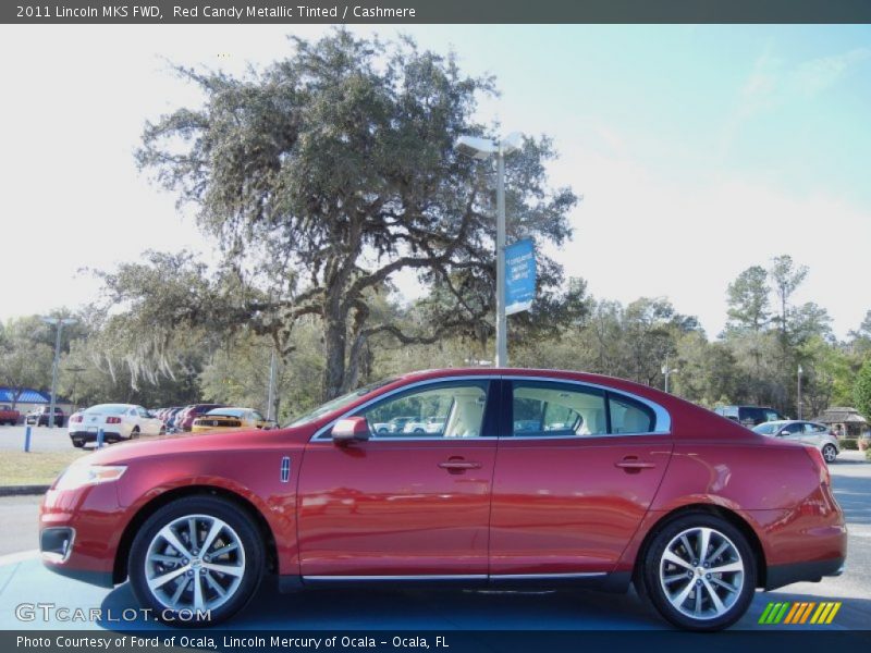 Red Candy Metallic Tinted / Cashmere 2011 Lincoln MKS FWD