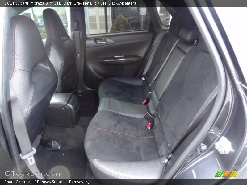 Rear Seat of 2011 Impreza WRX STi