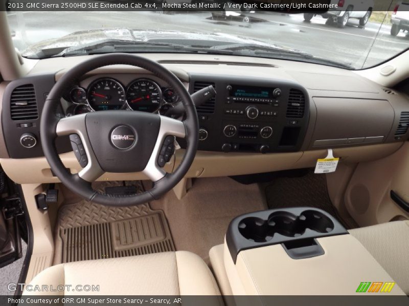 Very Dark Cashmere/Light Cashmere Interior - 2013 Sierra 2500HD SLE Extended Cab 4x4 