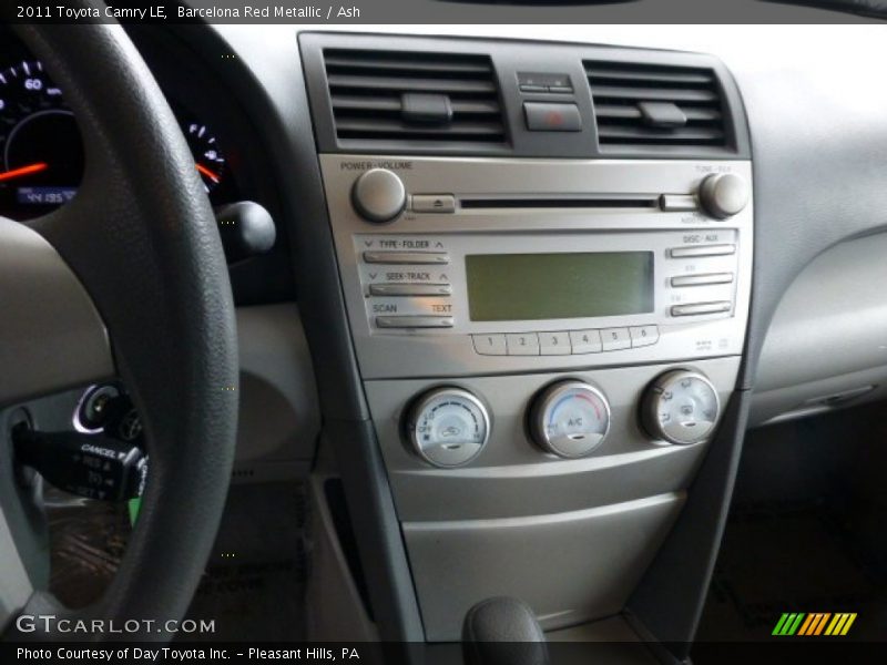 Barcelona Red Metallic / Ash 2011 Toyota Camry LE