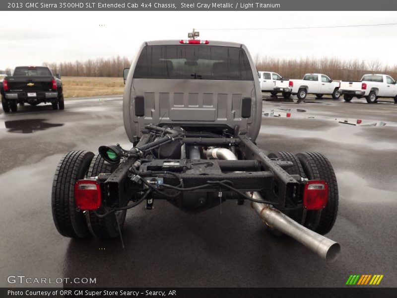 Steel Gray Metallic / Light Titanium 2013 GMC Sierra 3500HD SLT Extended Cab 4x4 Chassis