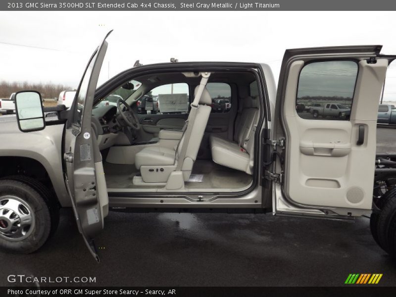  2013 Sierra 3500HD SLT Extended Cab 4x4 Chassis Light Titanium Interior