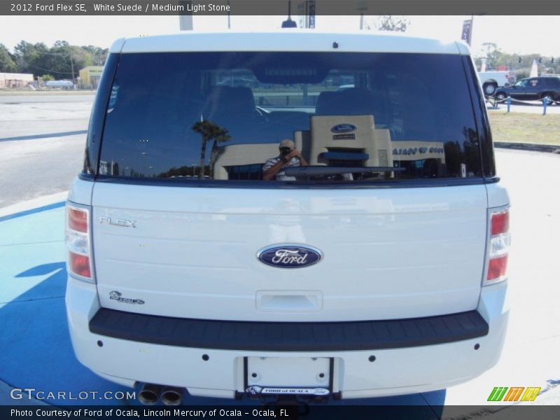 White Suede / Medium Light Stone 2012 Ford Flex SE