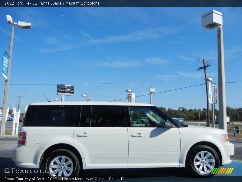 White Suede / Medium Light Stone 2012 Ford Flex SE