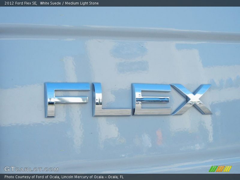 White Suede / Medium Light Stone 2012 Ford Flex SE