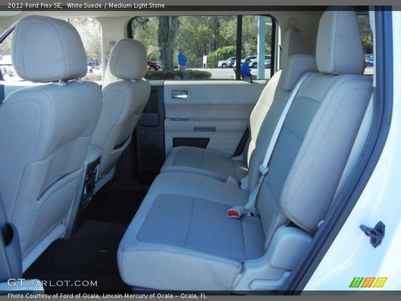 White Suede / Medium Light Stone 2012 Ford Flex SE
