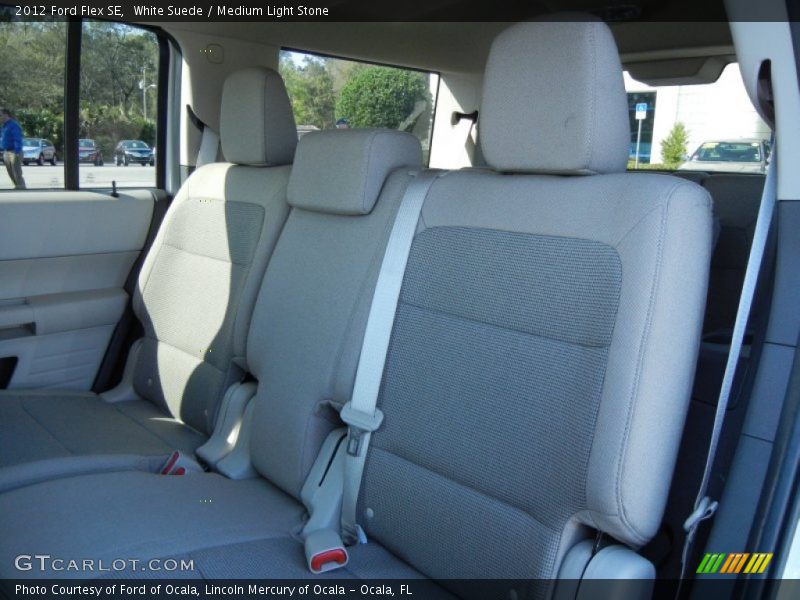 White Suede / Medium Light Stone 2012 Ford Flex SE