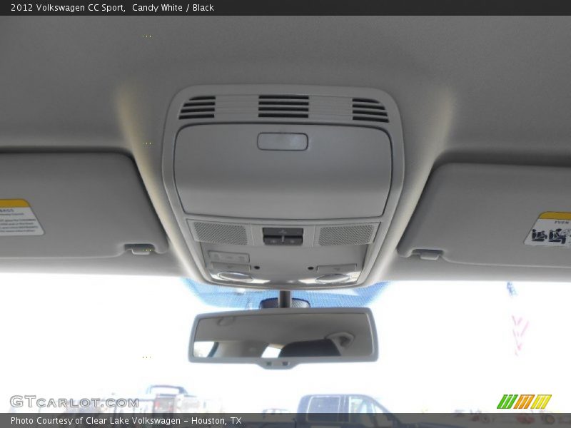 Candy White / Black 2012 Volkswagen CC Sport