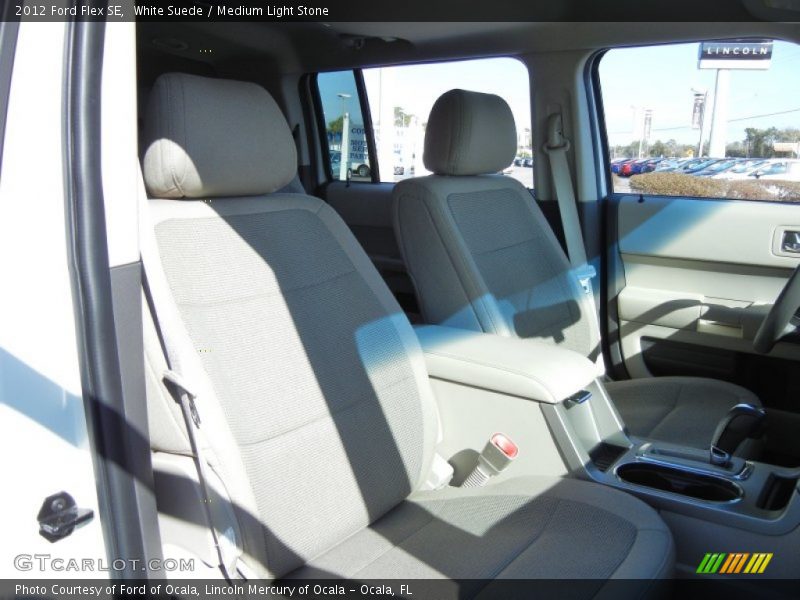 White Suede / Medium Light Stone 2012 Ford Flex SE