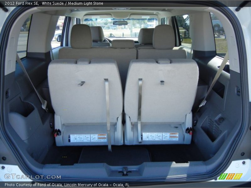 White Suede / Medium Light Stone 2012 Ford Flex SE