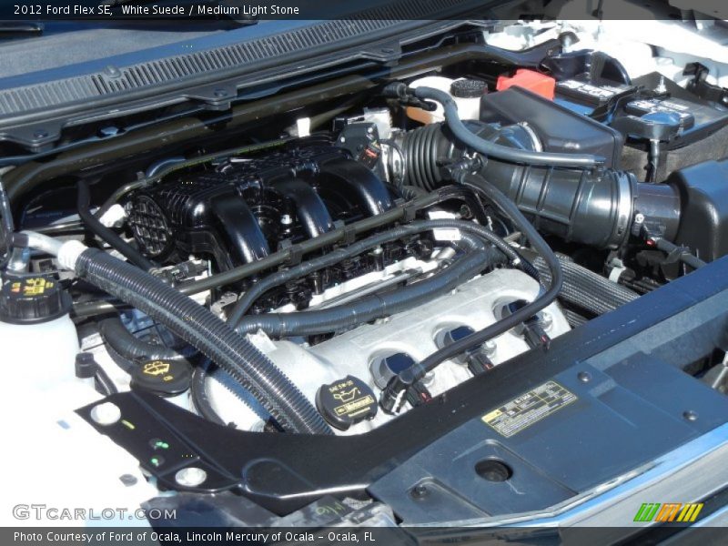 White Suede / Medium Light Stone 2012 Ford Flex SE