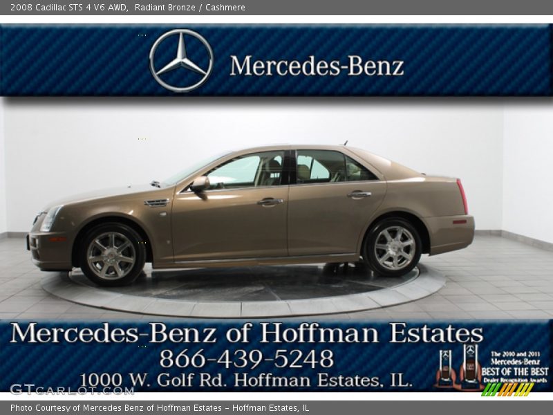 Radiant Bronze / Cashmere 2008 Cadillac STS 4 V6 AWD