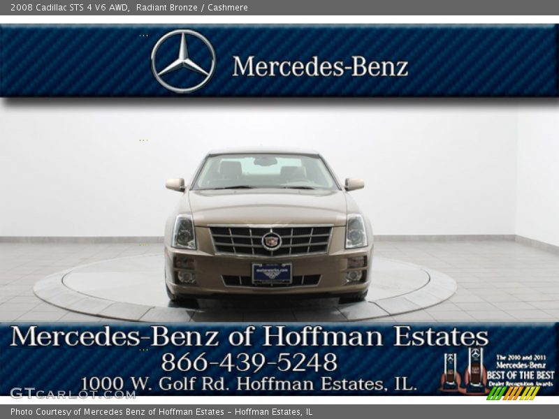 Radiant Bronze / Cashmere 2008 Cadillac STS 4 V6 AWD