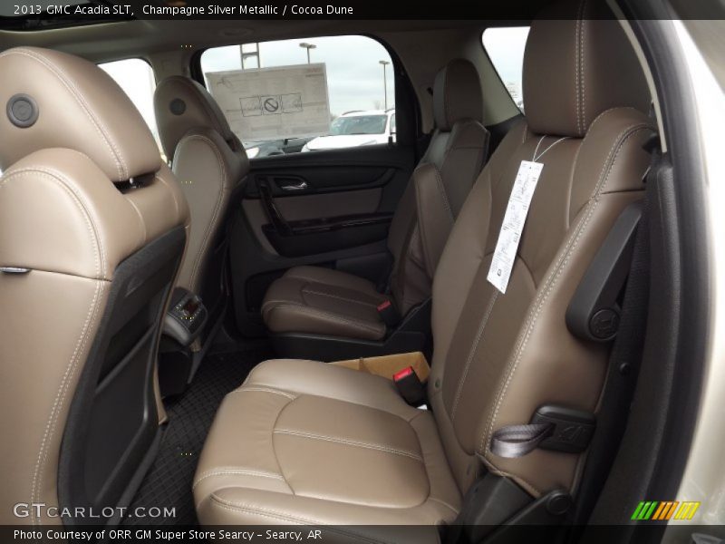 Rear Seat of 2013 Acadia SLT