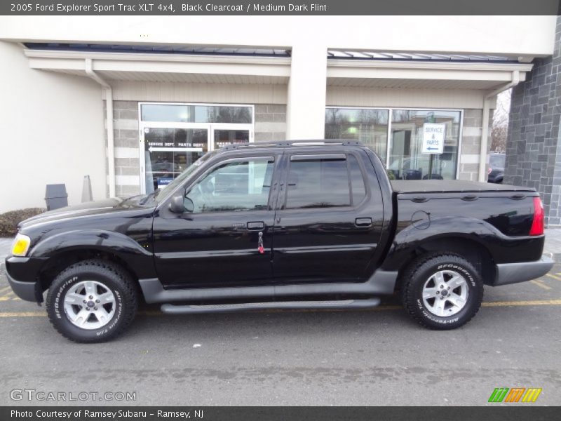 Black Clearcoat / Medium Dark Flint 2005 Ford Explorer Sport Trac XLT 4x4