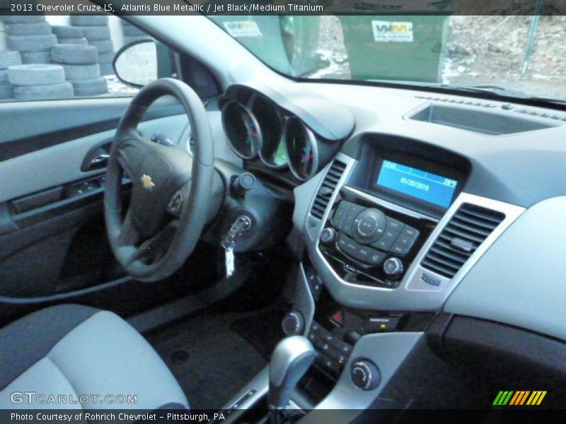 Atlantis Blue Metallic / Jet Black/Medium Titanium 2013 Chevrolet Cruze LS
