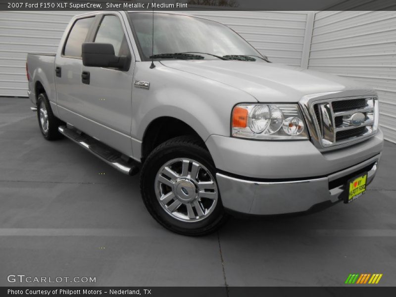 Silver Metallic / Medium Flint 2007 Ford F150 XLT SuperCrew