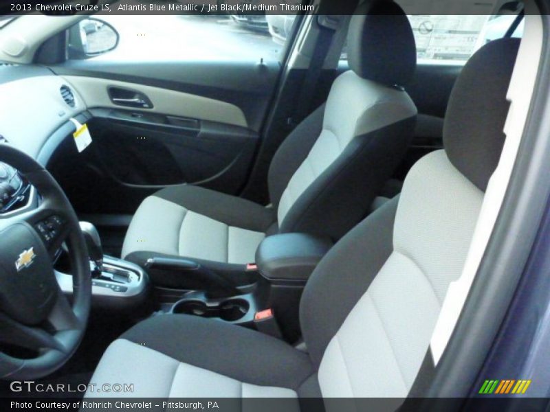 Atlantis Blue Metallic / Jet Black/Medium Titanium 2013 Chevrolet Cruze LS