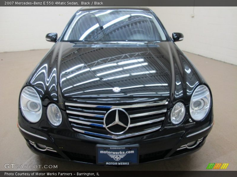 Black / Black 2007 Mercedes-Benz E 550 4Matic Sedan