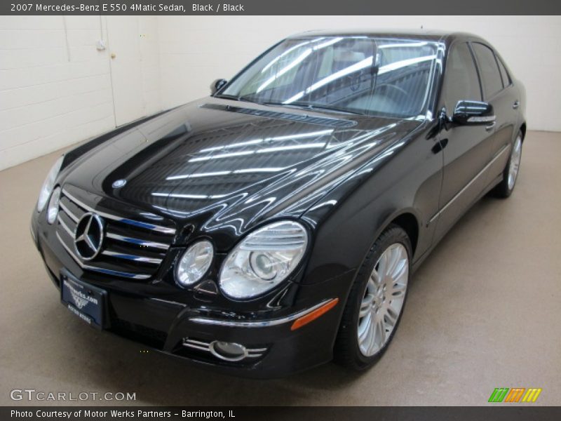 Black / Black 2007 Mercedes-Benz E 550 4Matic Sedan