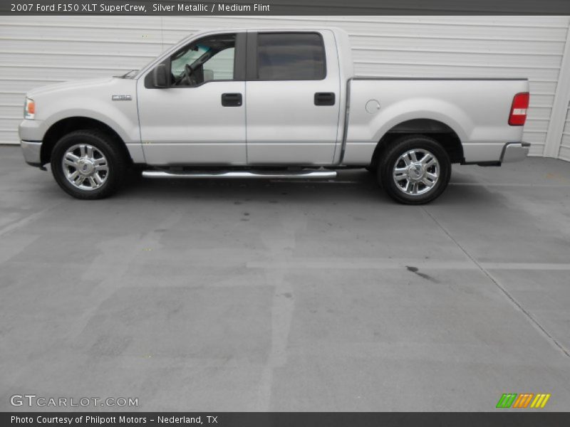 Silver Metallic / Medium Flint 2007 Ford F150 XLT SuperCrew