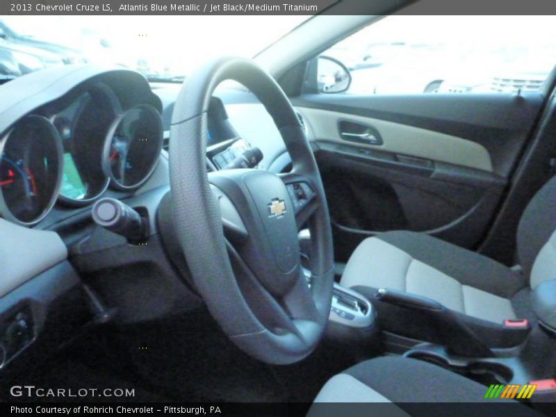 Atlantis Blue Metallic / Jet Black/Medium Titanium 2013 Chevrolet Cruze LS