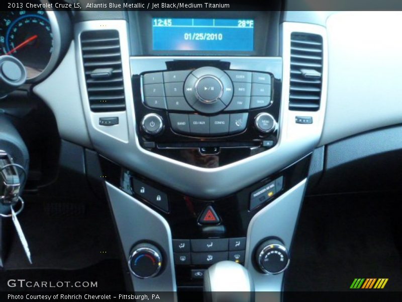 Atlantis Blue Metallic / Jet Black/Medium Titanium 2013 Chevrolet Cruze LS