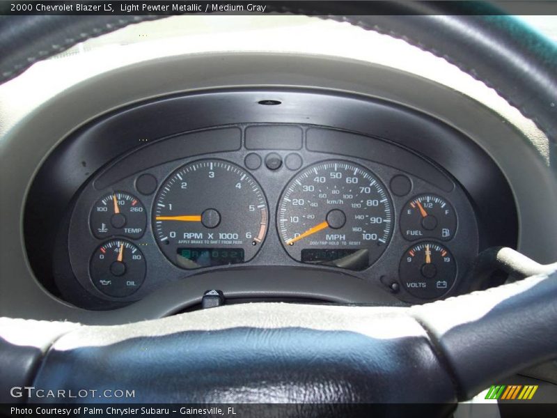 Light Pewter Metallic / Medium Gray 2000 Chevrolet Blazer LS