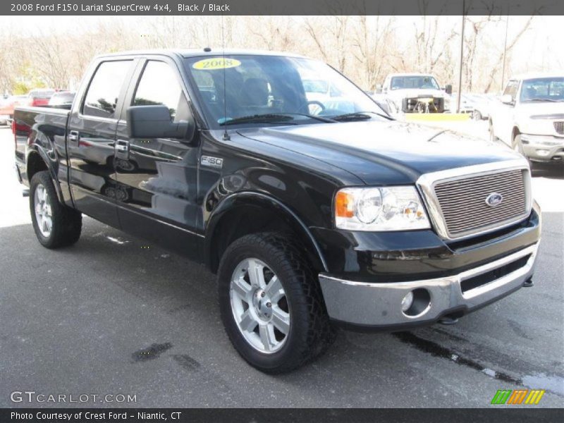 Black / Black 2008 Ford F150 Lariat SuperCrew 4x4