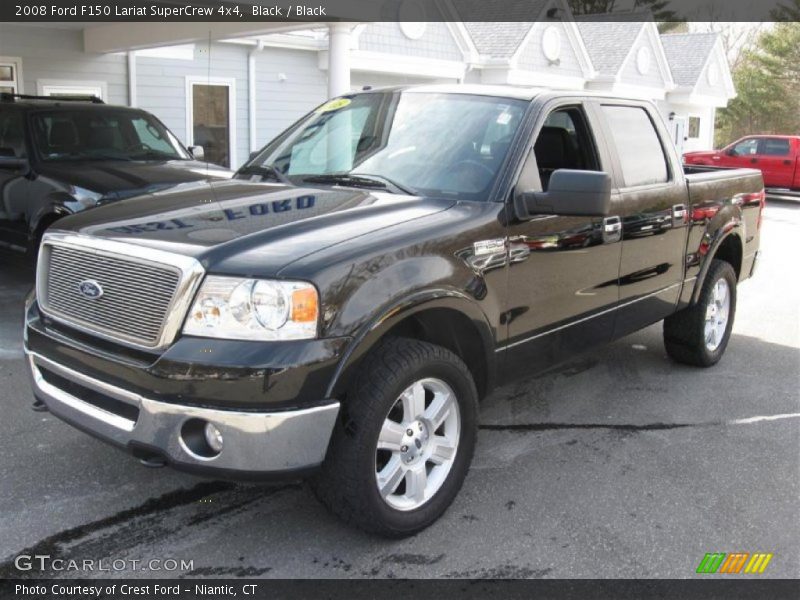 Black / Black 2008 Ford F150 Lariat SuperCrew 4x4
