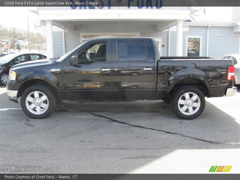 Black / Black 2008 Ford F150 Lariat SuperCrew 4x4