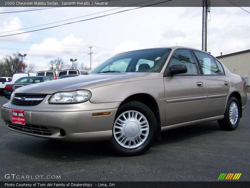 Sandrift Metallic / Neutral 2000 Chevrolet Malibu Sedan