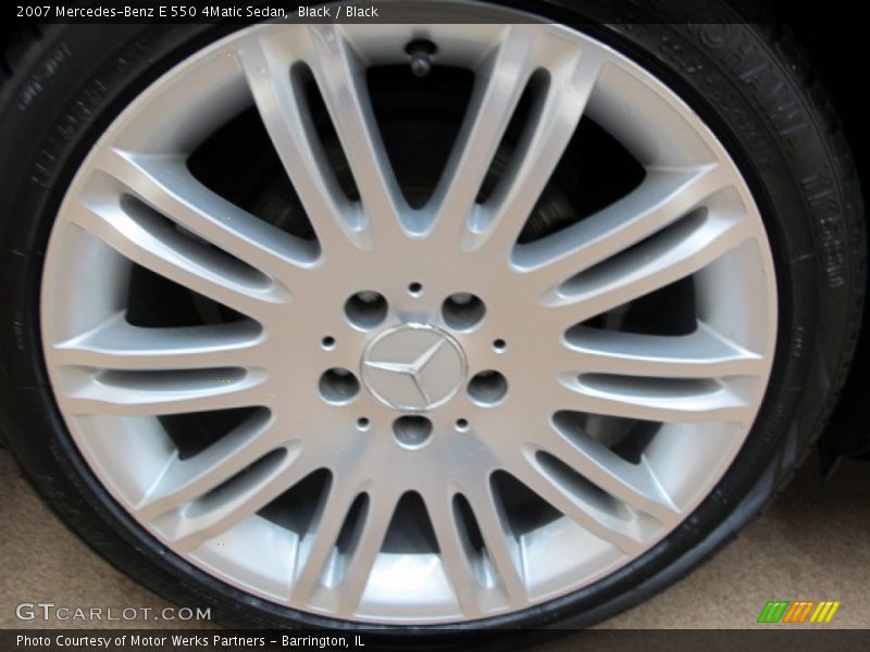 Black / Black 2007 Mercedes-Benz E 550 4Matic Sedan