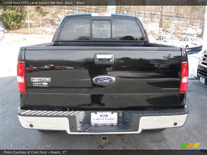 Black / Black 2008 Ford F150 Lariat SuperCrew 4x4