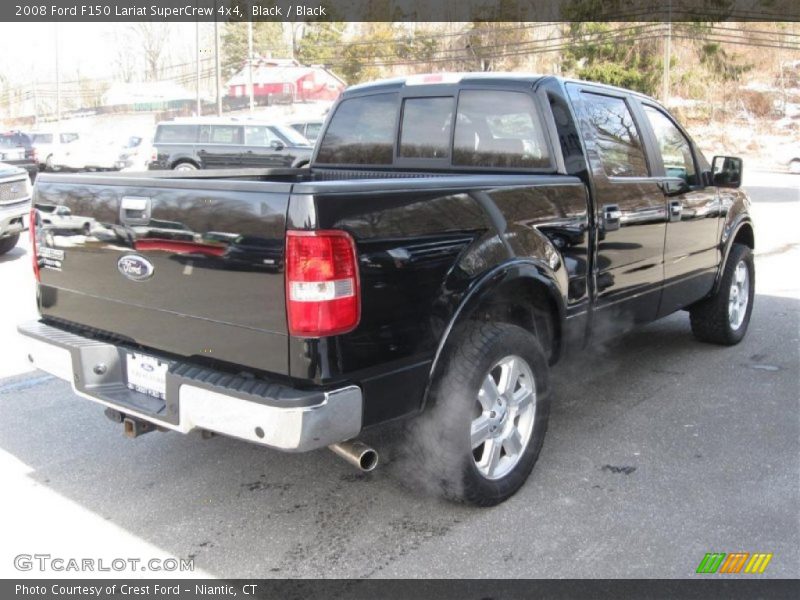 Black / Black 2008 Ford F150 Lariat SuperCrew 4x4